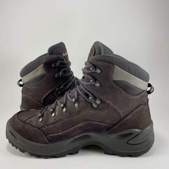 Lowa Renegade GTX Mid Hiking Boots Mid Goretex Womens Size 7.5 Purple Vibram - Picture 11 of 11